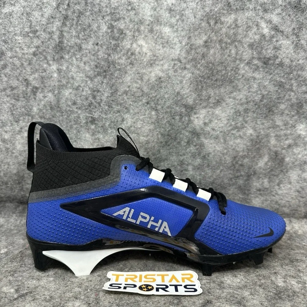 Nike Alpha Menace 4 Elite Football Cleats Mens 8.5 Royal Blue FD7036-400